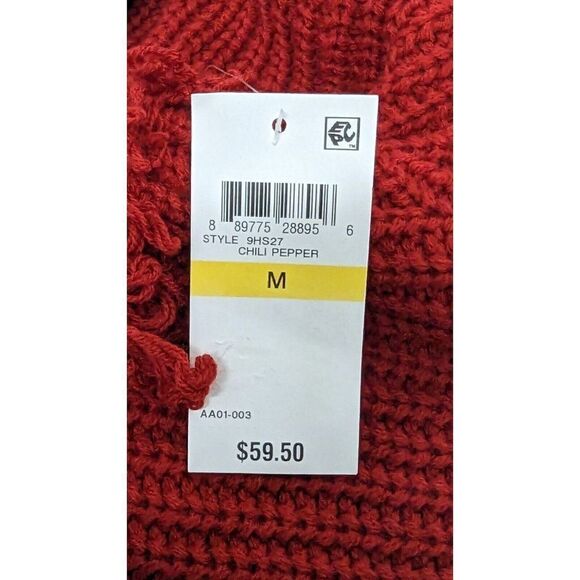 American Rag Cie 9HS27 Womens Size M Chili Pepper Pullover Tunic Sweater - Picture 10 of 10